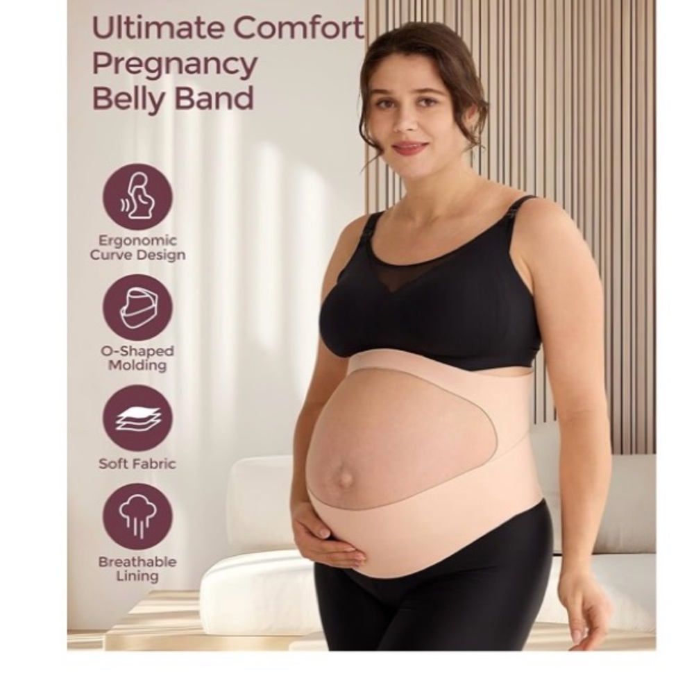 Ultimate Comfort Pregnancy Belly Band - Oyster Pink